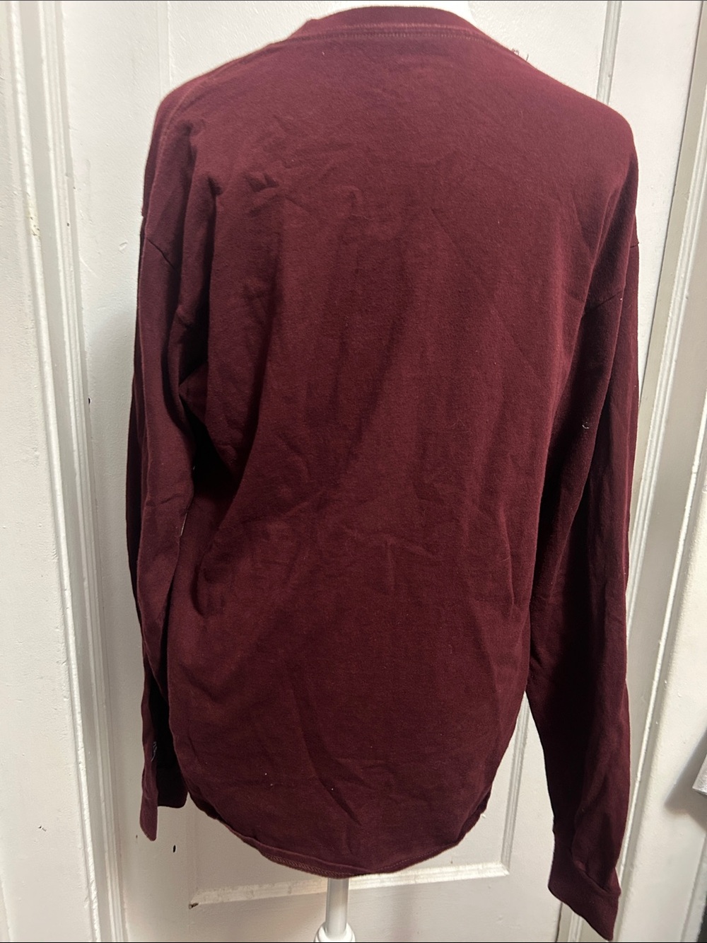 Maroon Hcc Holiday Fair Isle Long Sleeve Tee View 3